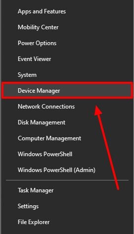 open your device manager